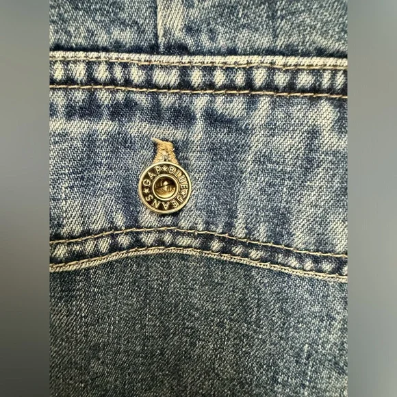 Vintage Gap Blue Jeans denim A line miniskirt🫶 - Picture 2 of 6